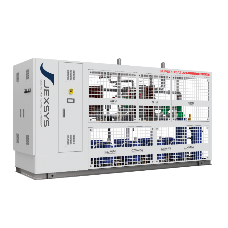 写真：SUPER HEAT 産業用高温 CO2 ヒートポンプ「スーパーヒート」